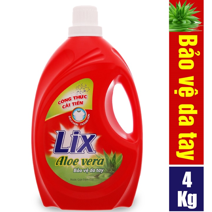 COMBO 2 chai Nước giặt Lix nha đam Aloe vera (2 chai x 3.6Kg) (2C-NG361)