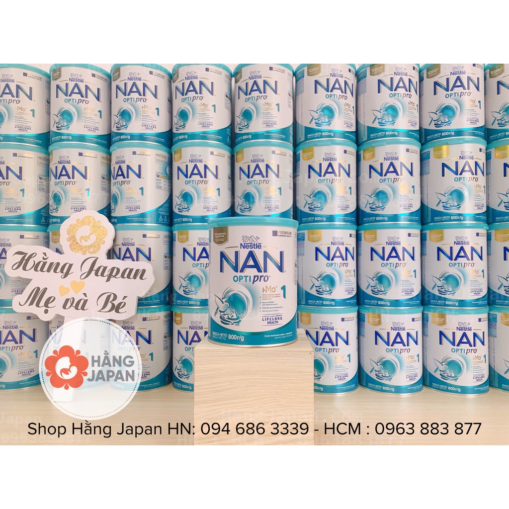 Sữa Nan optipro HMO của Nga số 1,2,3,4 mẫu mới 800g