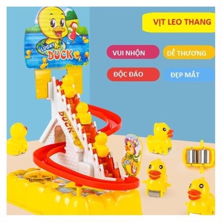 Đồ Chơi Cầu Trượt Vịt Vàng Leo Thang, vịt leo thang Phát Nhạc Cực Vui Cho Bé Yêu