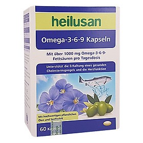 Heilusan Omega 3.6.9 Kapseln - Bổ sung DHA, EPA và Vitamin E. Hỗ trợ quá trình phát triển não bộ, tốt cho tim mạch, mắt