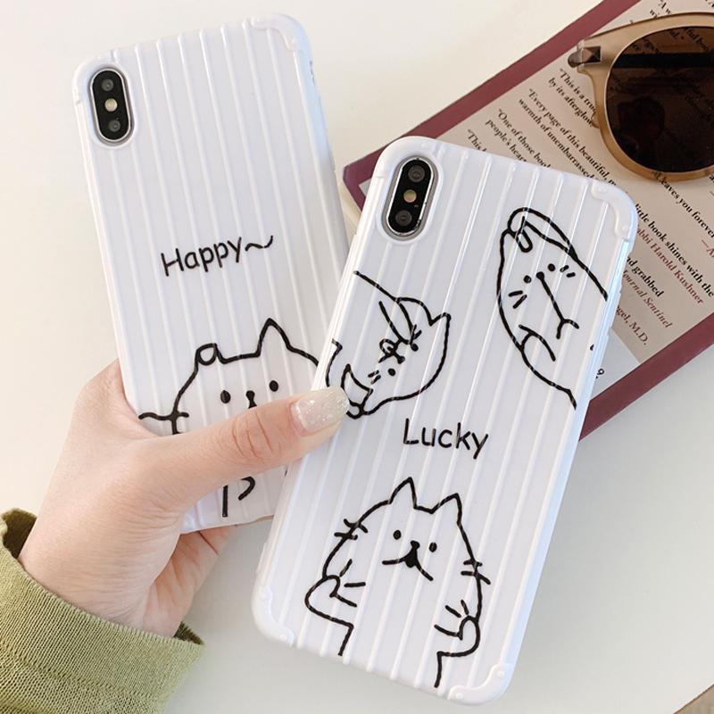 [ OPPO ] Ốp Lưng Sọc Nổi Cat Happy - S007 | BigBuy360 - bigbuy360.vn