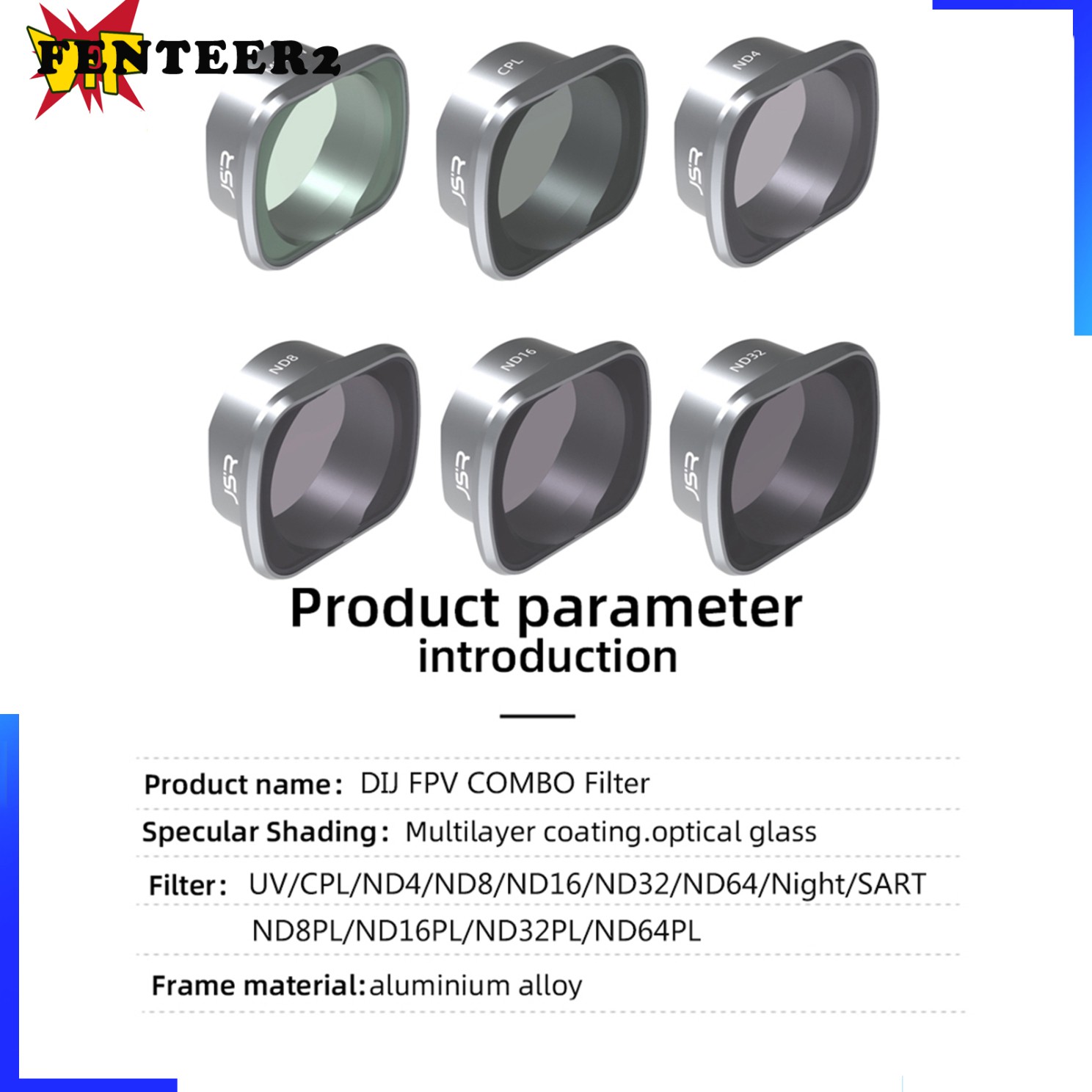 Bộ Lọc Ống Kính Nd4 Nd32 Chất Lượng Cao Cho Drone Dji Fpv