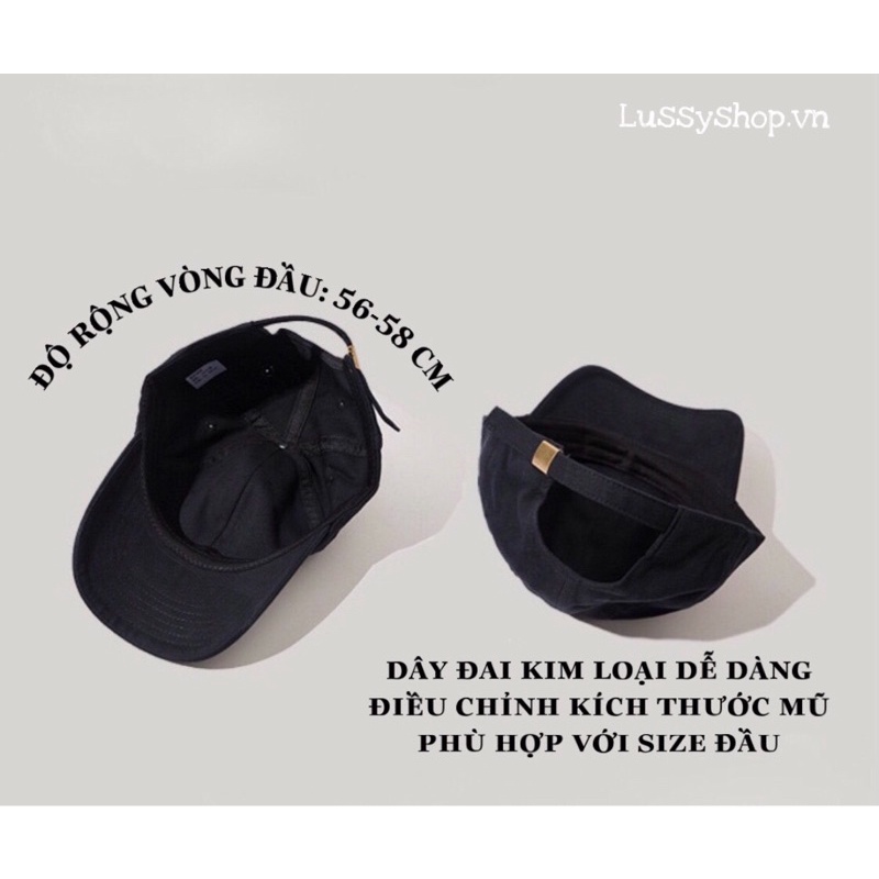 MŨ LƯỠI TRAI UNISEX VẢI COTTON PHONG CÁCH HÀN QUỐC THÊU CHỮ CRUISE FREESIZE