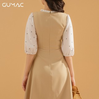 Đầm yếm phối bi DA712 GUMAC