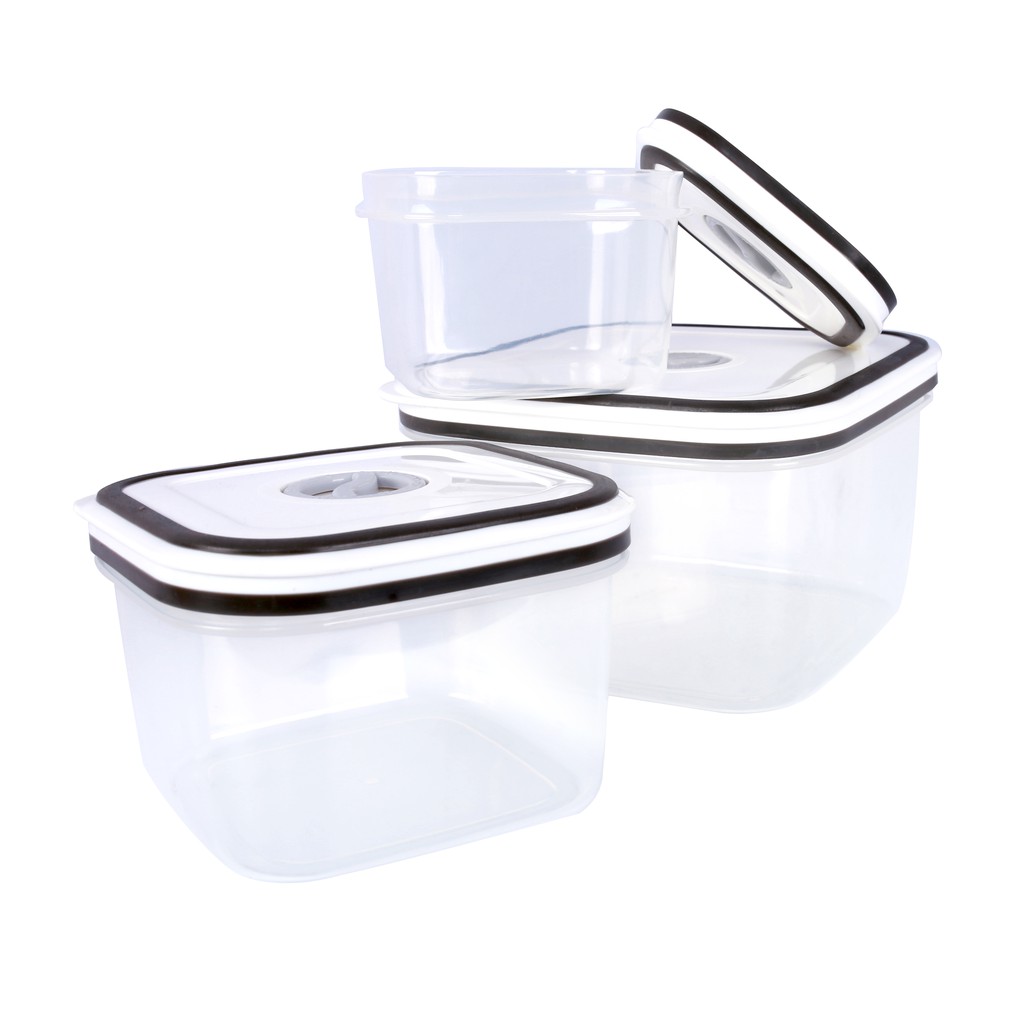 Bộ hộp nhựa đựng thực phẩm COMET Bộ 3 hộp vuông CH16-69 | BigBuy360 - bigbuy360.vn