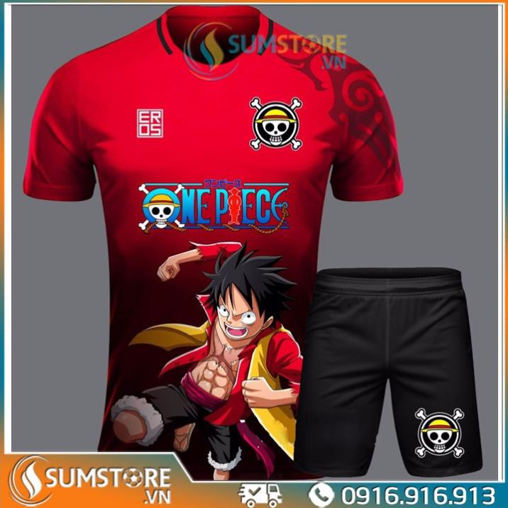 Quần Áo Bóng Đá One piece - Luffy S02 - Đồ Đá Banh Thể Thao Nam Nữ Mới Đẹp ་