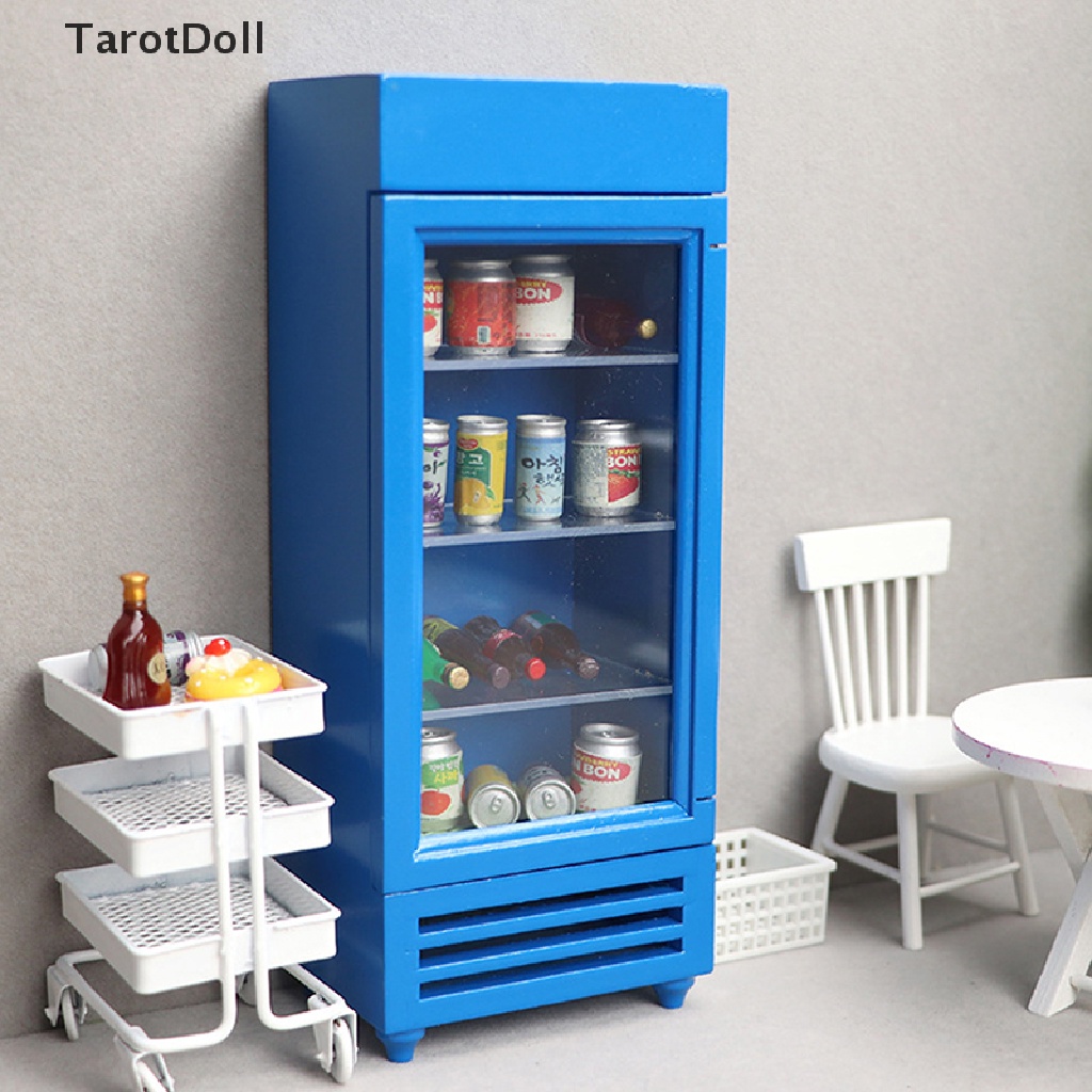 Tủ Lạnh Mini Trang Trí Nhà Búp Bê 1 / 12