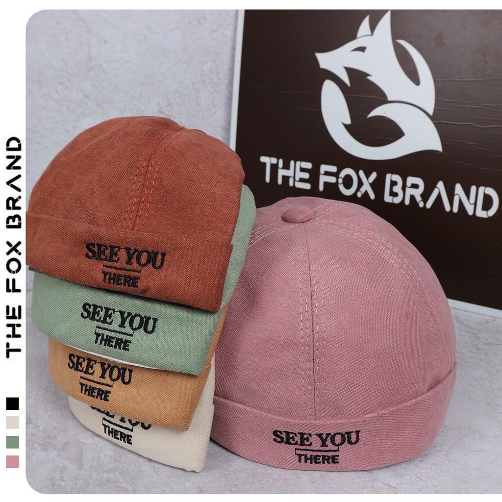 Nón beanie vành tròn mũ tròn miki hat unisex phong cách retro hàn quốc the fox