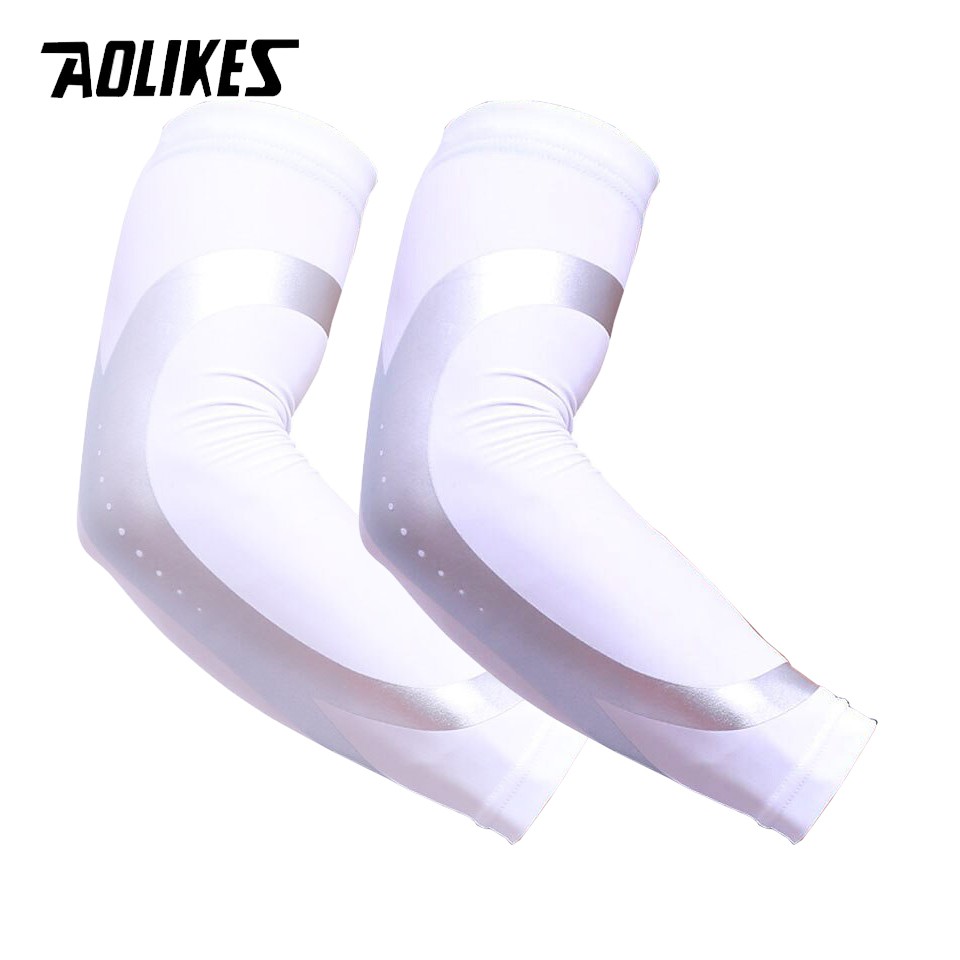 Bộ 2 ống bảo vệ khuỷu tay AOLIKES A-7945 co dãn thoáng khí Sport protection elastic arm