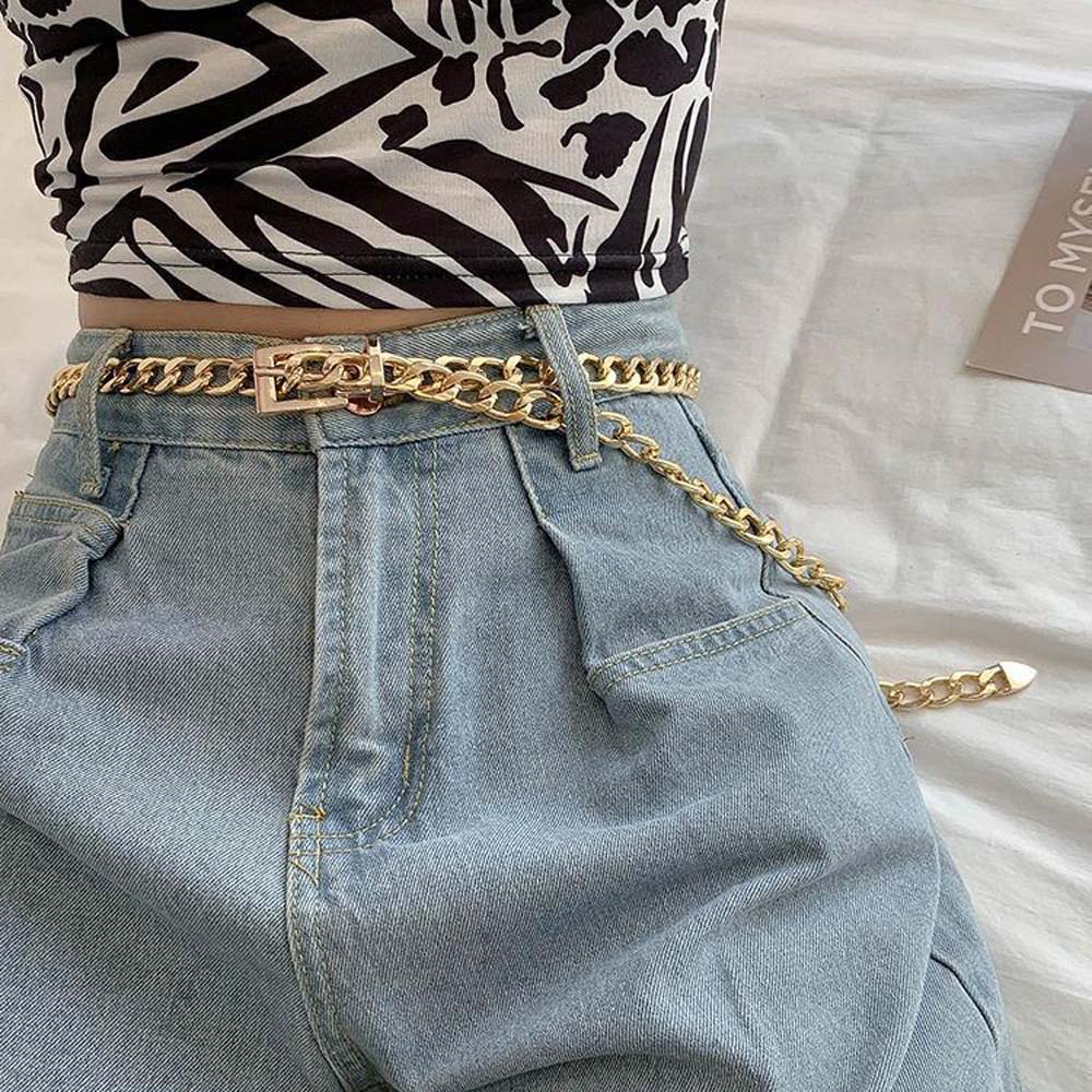 Thắt Lưng Kim Loại Dáng Dài Phong Cách Âu Mỹ Thời Trang Mùa Hè Cho Nữ