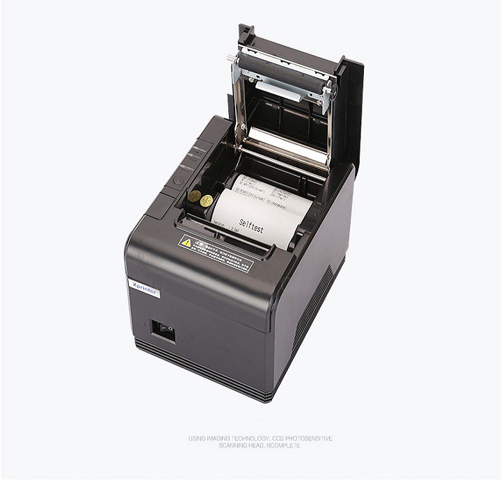 Máy In Hóa Đơn Bằng Nhiệt Xprinter XP-Q200, cao cấp Tặng Kèm 01 Cuộn Giấy In