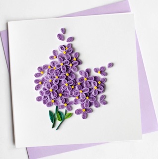 Thiệp quilling chúc mừng 