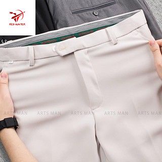 Quần âu nam ống côn vải lụa co giãn, quần tây nam thời trang công sở chất vải tuyết mưa ống côn co giãn nhẹ lên form đẹp