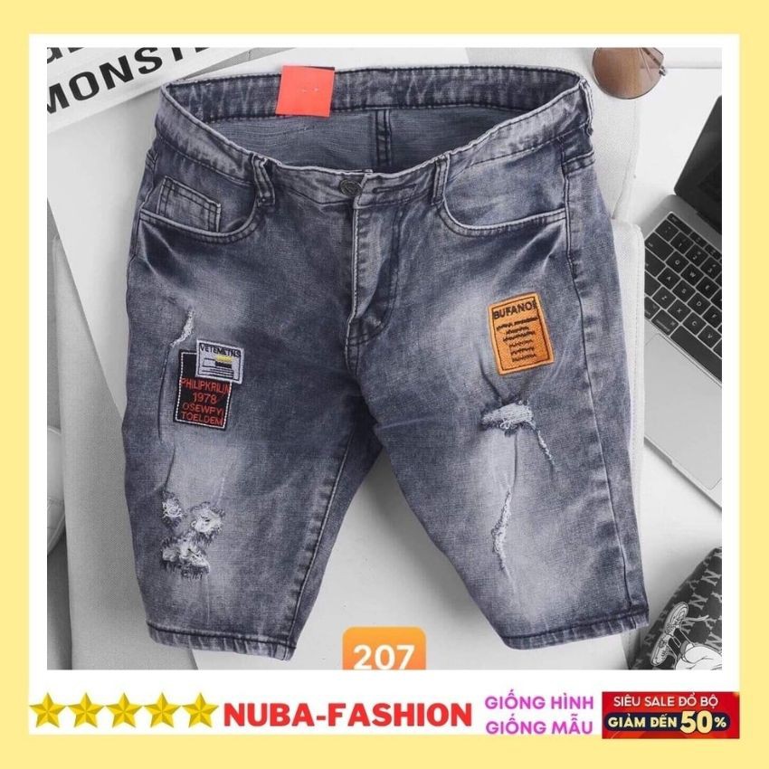 Quần short jean nam cao cấp chất vải bò,màu xám đẹp giá rẻ AT 207 | BigBuy360 - bigbuy360.vn