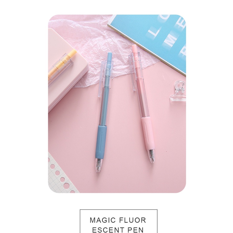 COMBO 50 chiếc Bút bi bút gel màu Macaron phong cách Hàn Quốc 0.5mm mực đen RB07