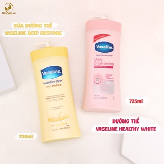 Sữa Dưỡng Thể Vaseline Healthy Cấp Ẩm Sáng Da 725ml