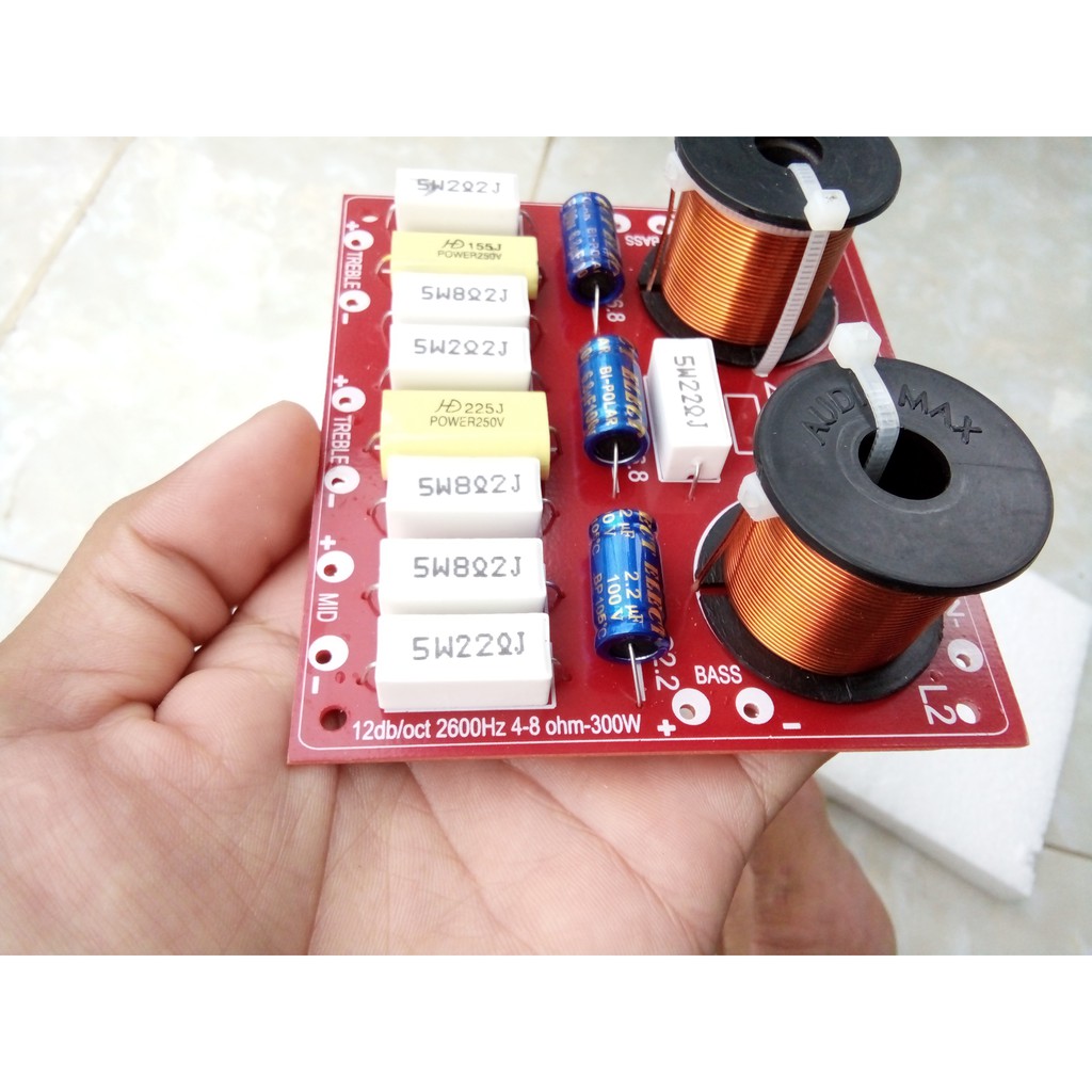 Phân tần 2 bass 2 treble 1 mid - 2 MẠCH