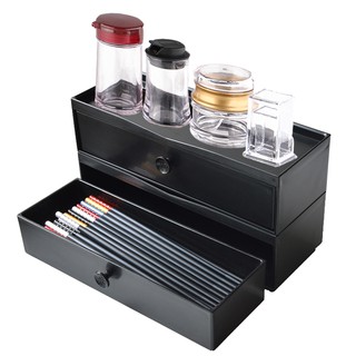 Hộp melamine cao cấp 2 tầng đựng muỗng đũa nhà hàng