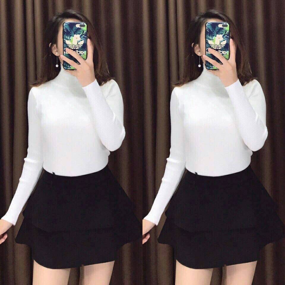 Áo len cổ lọ