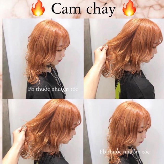 thuốc nhuộm tóc màu cam cháy