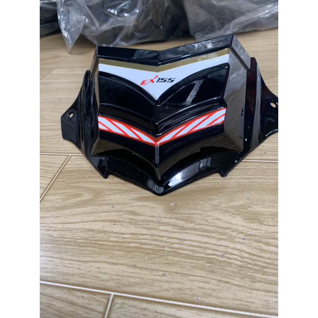 Chắn gió xe exciter 155 màu đen bóng