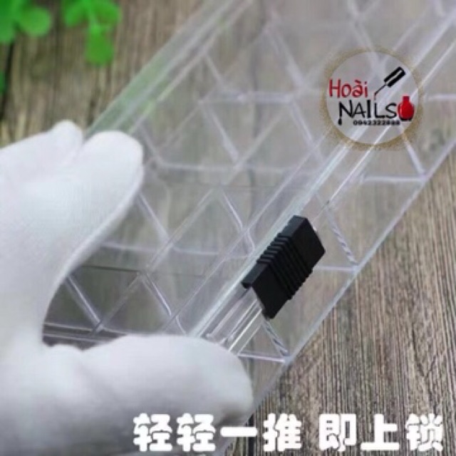 Hộp 18 ngăn khoá gạt - Phụ kiện Nail Giá Rẻ