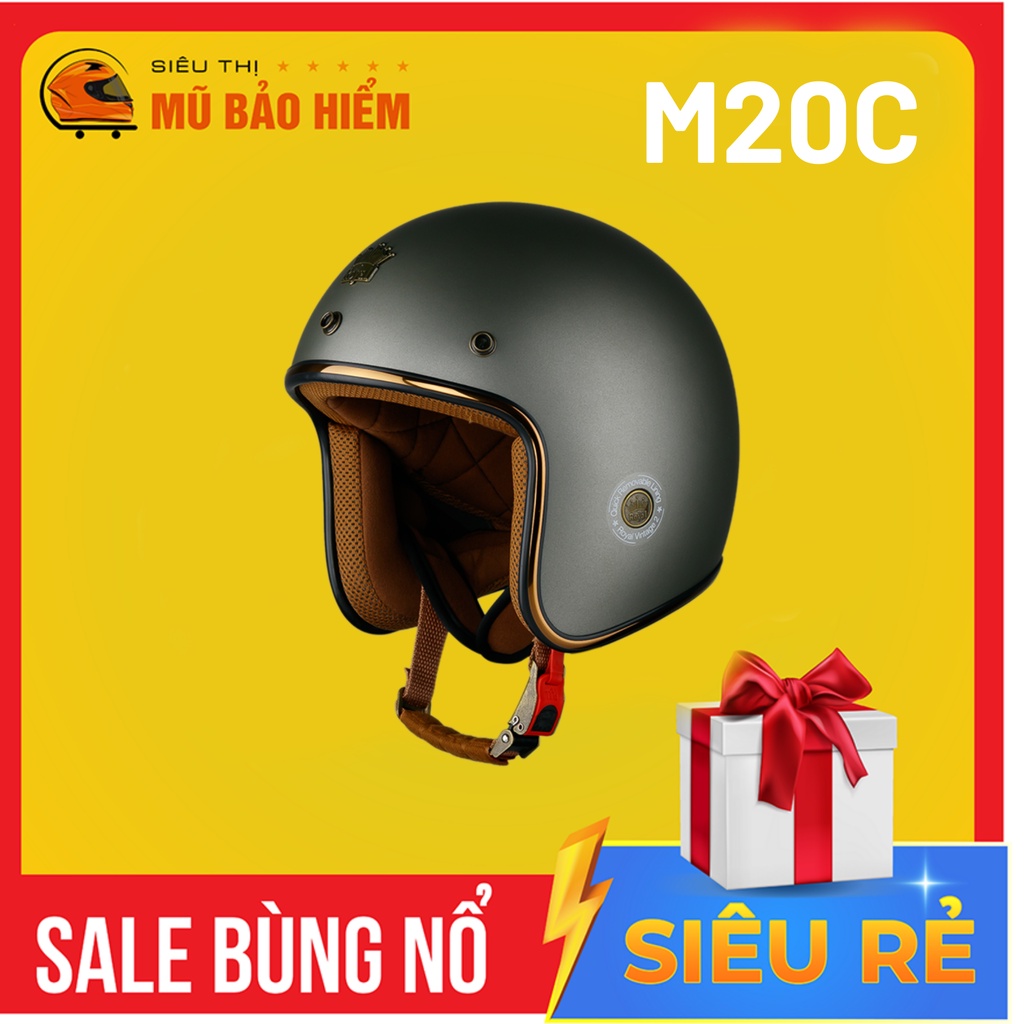 Mũ bảo hiểm giá rẻ Royal M20C Thời Trang - Hàng Chính Hãng