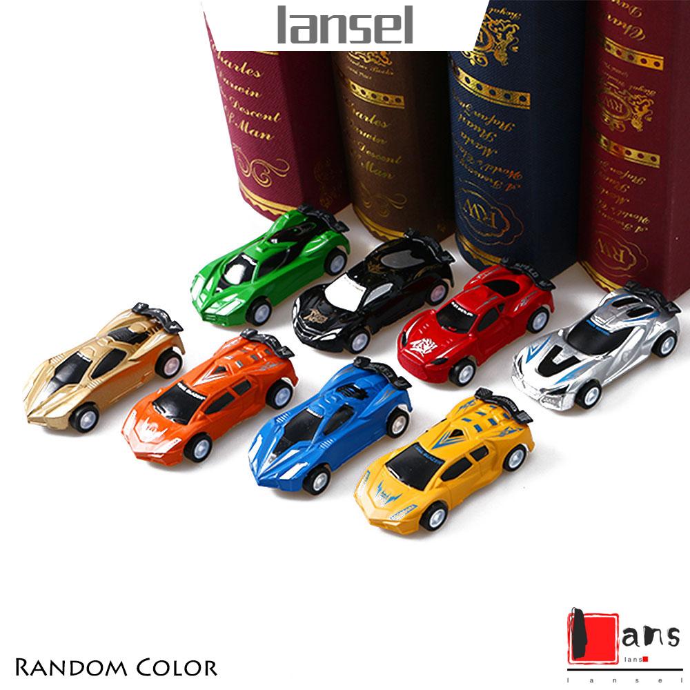 ❤LANSEL❤ 4/8PCS New Vehicles Model Fashion Plastic Speed Racing Car Mini Creative Kids Gift Classic Pull Back Toy