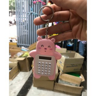 Móc treo chìa khoá móc khoá kèm máy tính mini