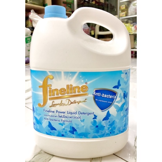 Nước giặt Fineline Kháng Khuẩn - Thơm Lâu (xanh/tím) nội địa Thái Lan can 3KG