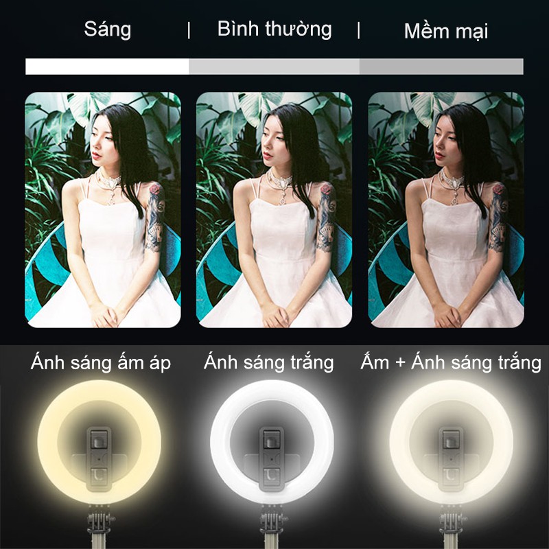 【BH 1 ĐỔI 1】Mini Đèn Livestream - Có đèn Led sáng chụp ảnh đẹp hơn - Chụp ảnh Makeup - NBL07