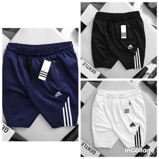 Quần đùi nam 2 túi kéo khoá phối sọc vải thun lạnh cực mát_QSTT_Das