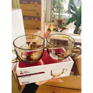 Sét 2 cốc thủy tinh hổ phách 480ml