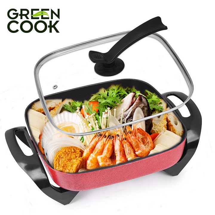 Nồi Lẩu Điện Đa Năng GreenCook GCEH30 Chống Dính Dung Tích 5L