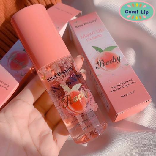Xịt Giữ Makeup Hương Đào Hãng Kiss Beauty 75ml Mã 2166-03 | BigBuy360 - bigbuy360.vn