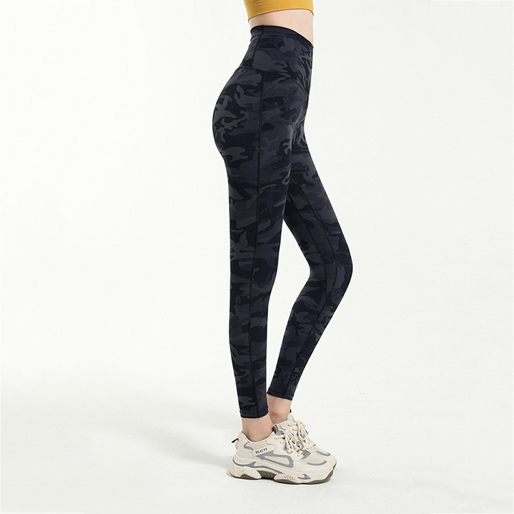 Lululemon      Mới Quần Legging Thể Thao Lưng Cao Họa Tiết Rằn Ri 033