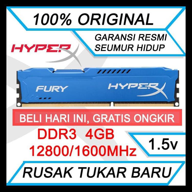 Chuột Gaming Kingston Hyperx Fury Ddr3 Ram 4gb 1600mhz 12800 Ram Pc Ddr3 4gb Code 207