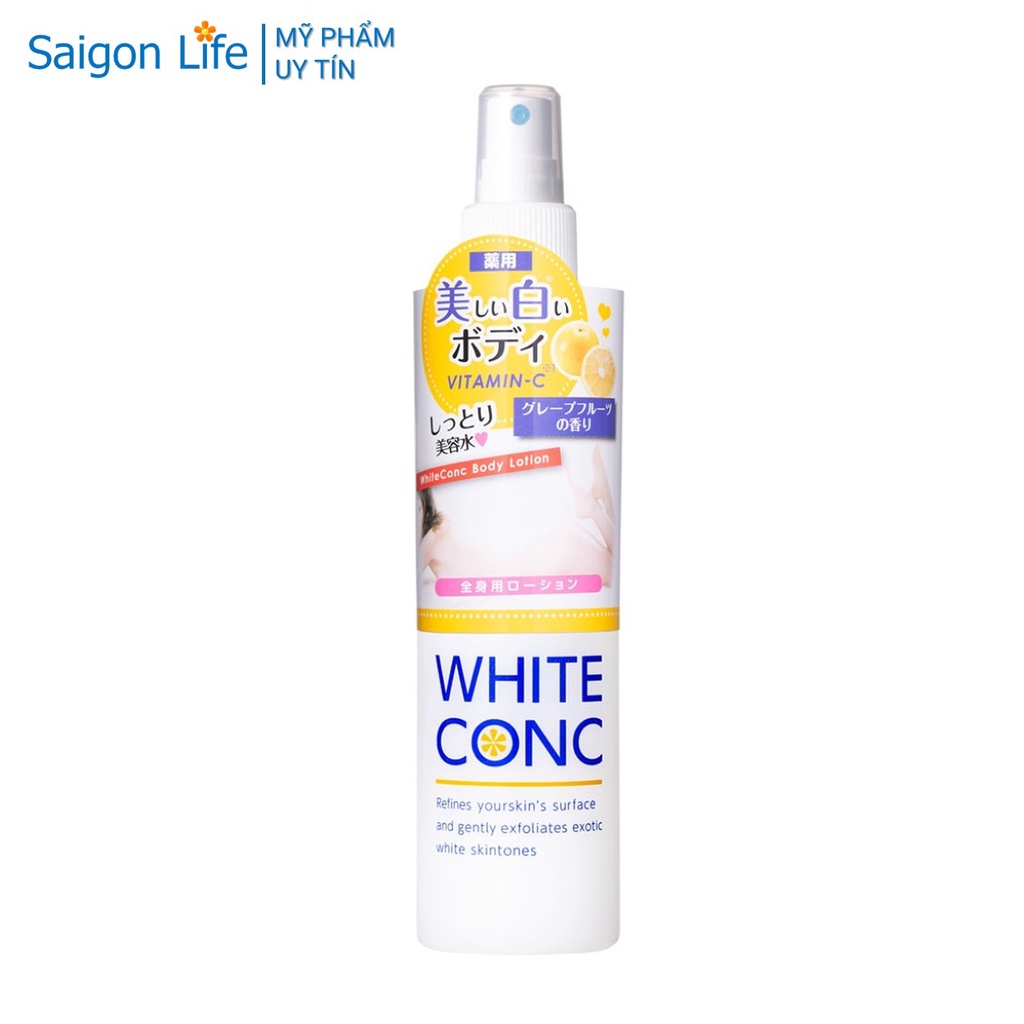 Xịt Dưỡng Trắng Da Toàn Thân White Conc 245ml