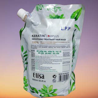 [GIÁ SỈ - FREESHIP]  Kem ủ-Hấp Tóc Elisa plus LPP Keratin Complex Phục Hồi Mền Mượt 900ml