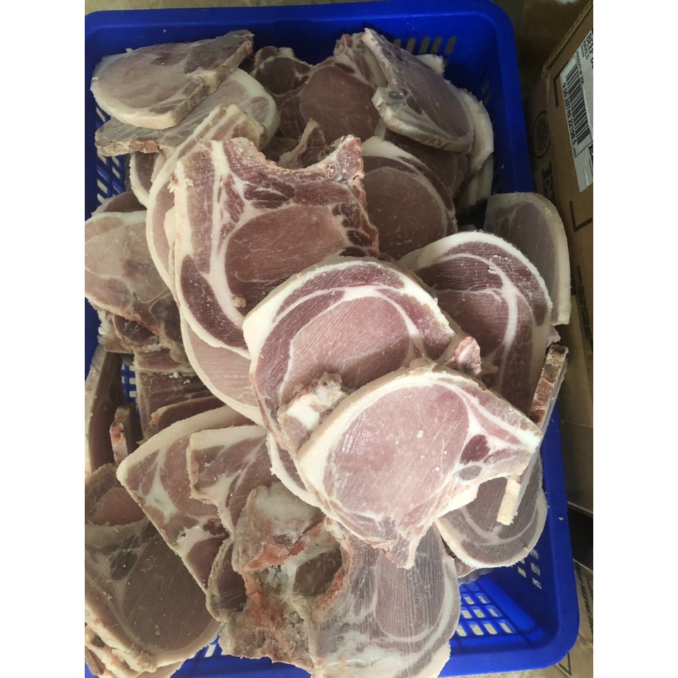 Sườn Cốt lết Heo 1kg Cắt Sẵn Nhiều Miếng Nhập Khẩu - Giao Nhanh 2H HCM - Thịt tươi mềm trong ngày
