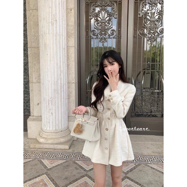 Đầm dạ Tweed Thu Đông 2021