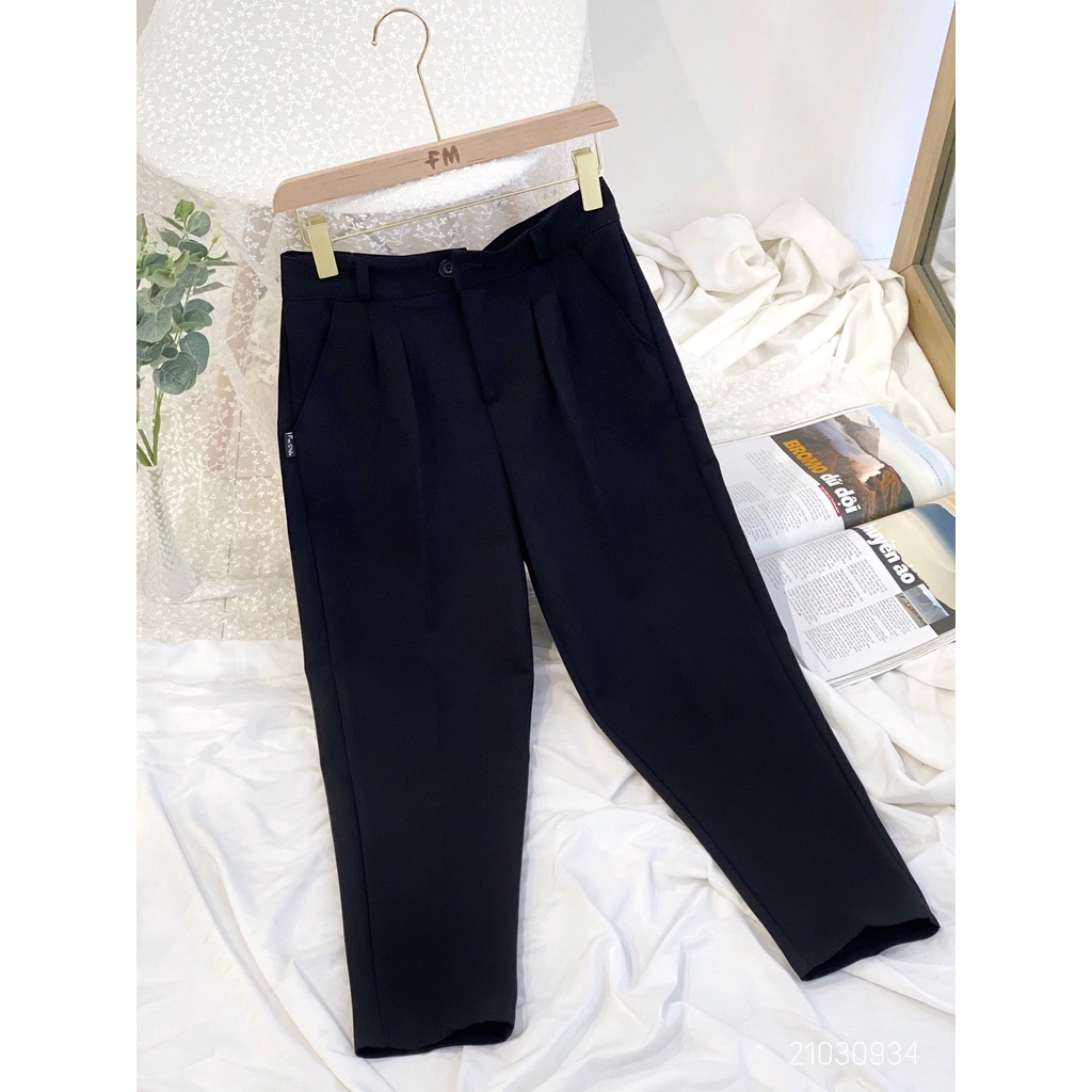 Quần tây nữ lưng cao FM Style baggy công sở gấu bằng 88 đi học đi làm chất tuyết mưa Vitex cao cấp Hàn Quốc 210726001