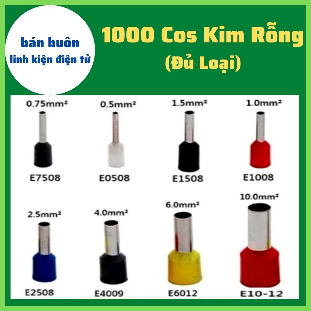 Đầu COS Kim, Cos tròn  Đủ loại kích thước