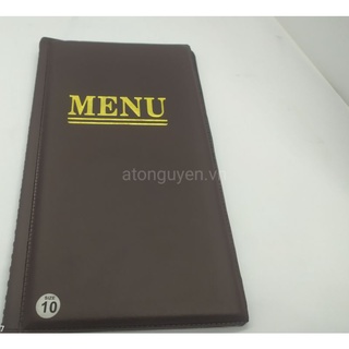 Menu 10 lá khổ 14,5 x 25,5