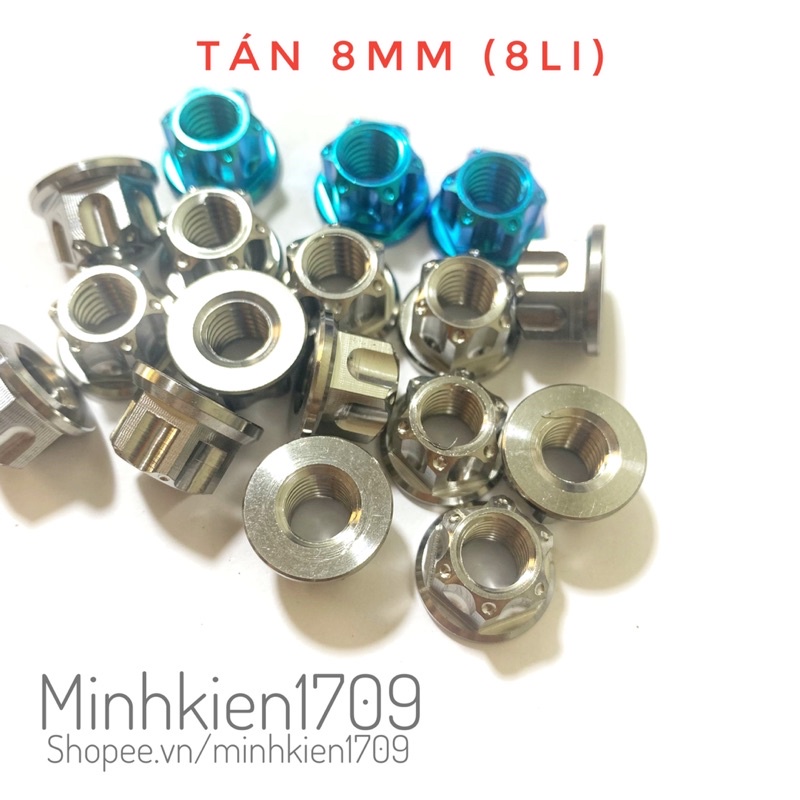 (GR5 XỊN) Ốc tán titan 8mm gắn cùi đĩa và pát pô