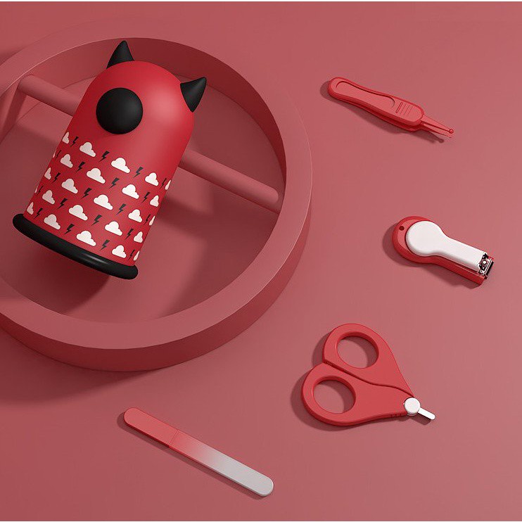 Bộ bấm móng tay cho bé Misuta cao cấp 4 món, cắt móng tay cho bé sơ sinh an toàn