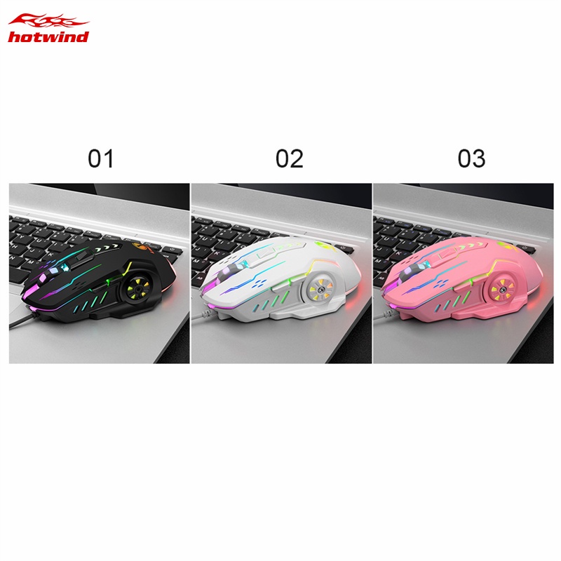 Chuột Chơi Game Hw V7 3600dpi 6 Nút Bấm Có Đèn LED Nhiều Màu