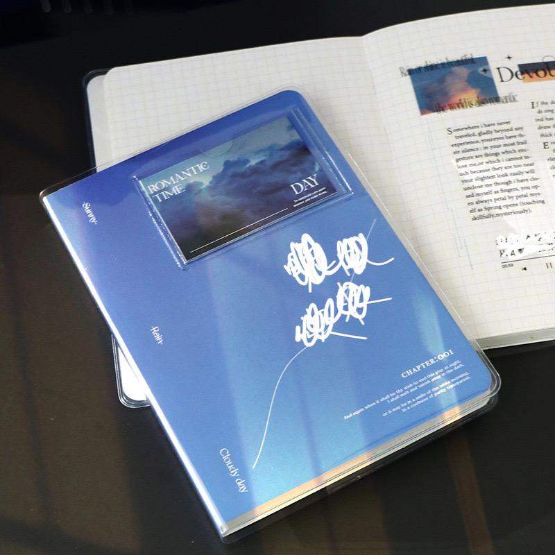 Sổ tay NOTE FOR ruột caro grid định lượng 100gsm kèm bìa nhựa trong và 4 postcards