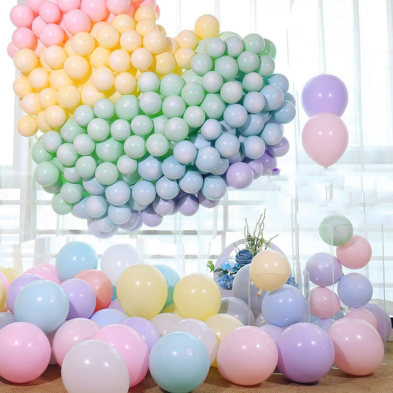 COMBO 10 bóng bay pastel 5 inch đủ màu sắc, phụ kiện trang trí sinh nhật, thôi nôi, tiệc cưới sang chảnh