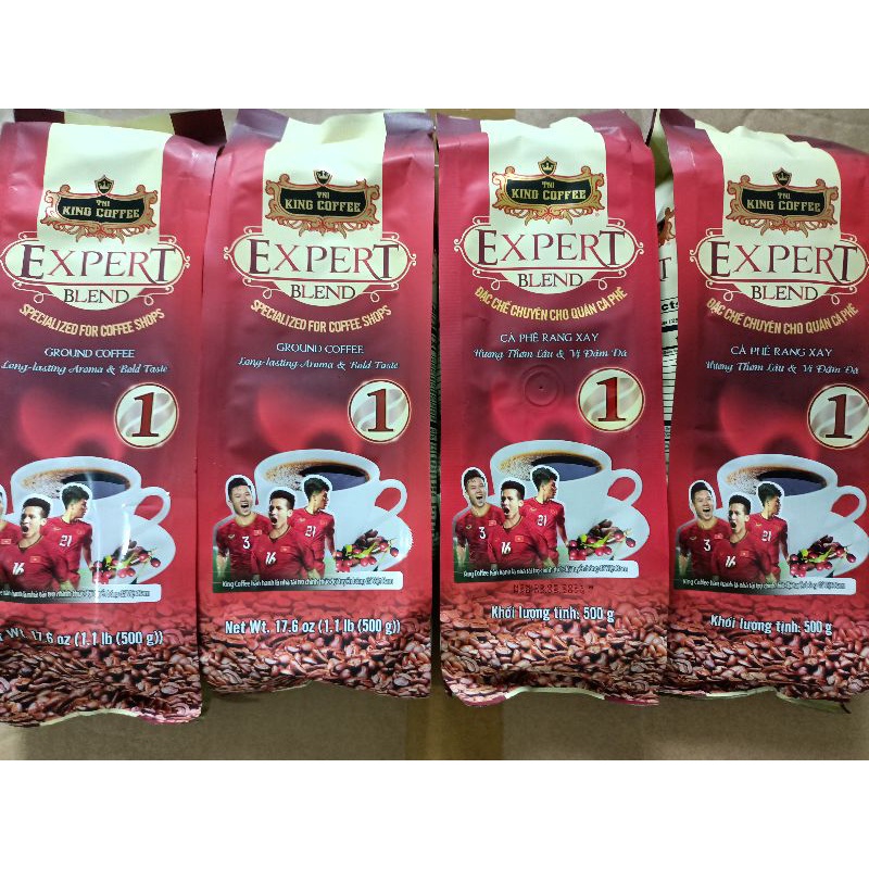 Cà phê king coffee số 1, Cafe rang xay gu đậm pha phin gói 500g